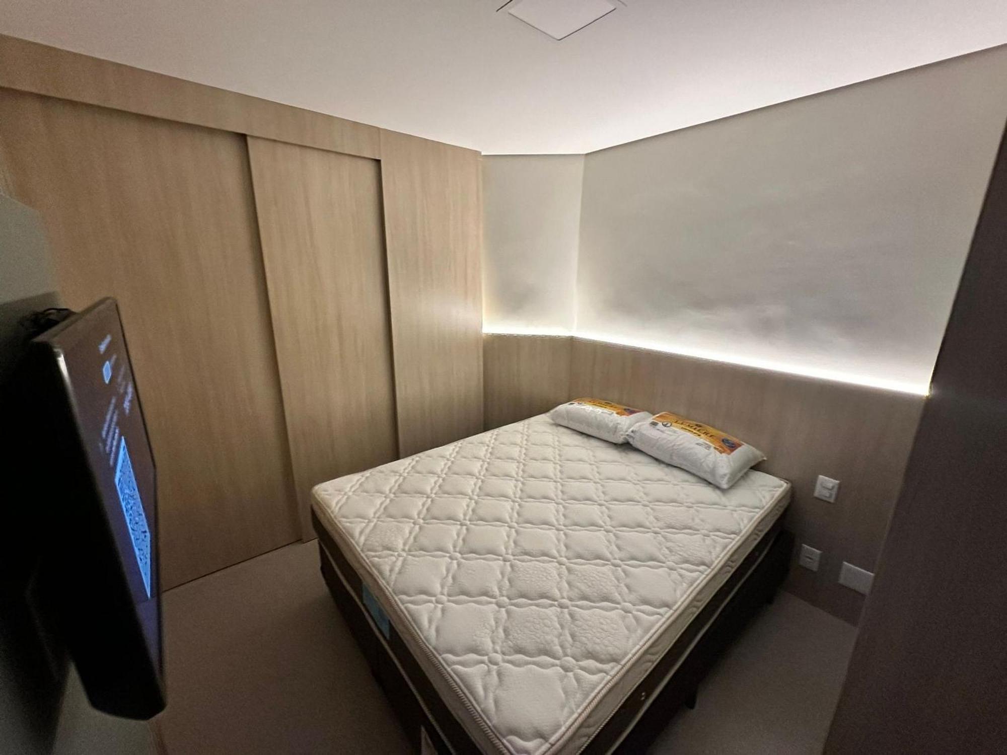 산토스 Residencial Estanconfor Com Vista Mar 2 Ac E Garagem 아파트 외부 사진