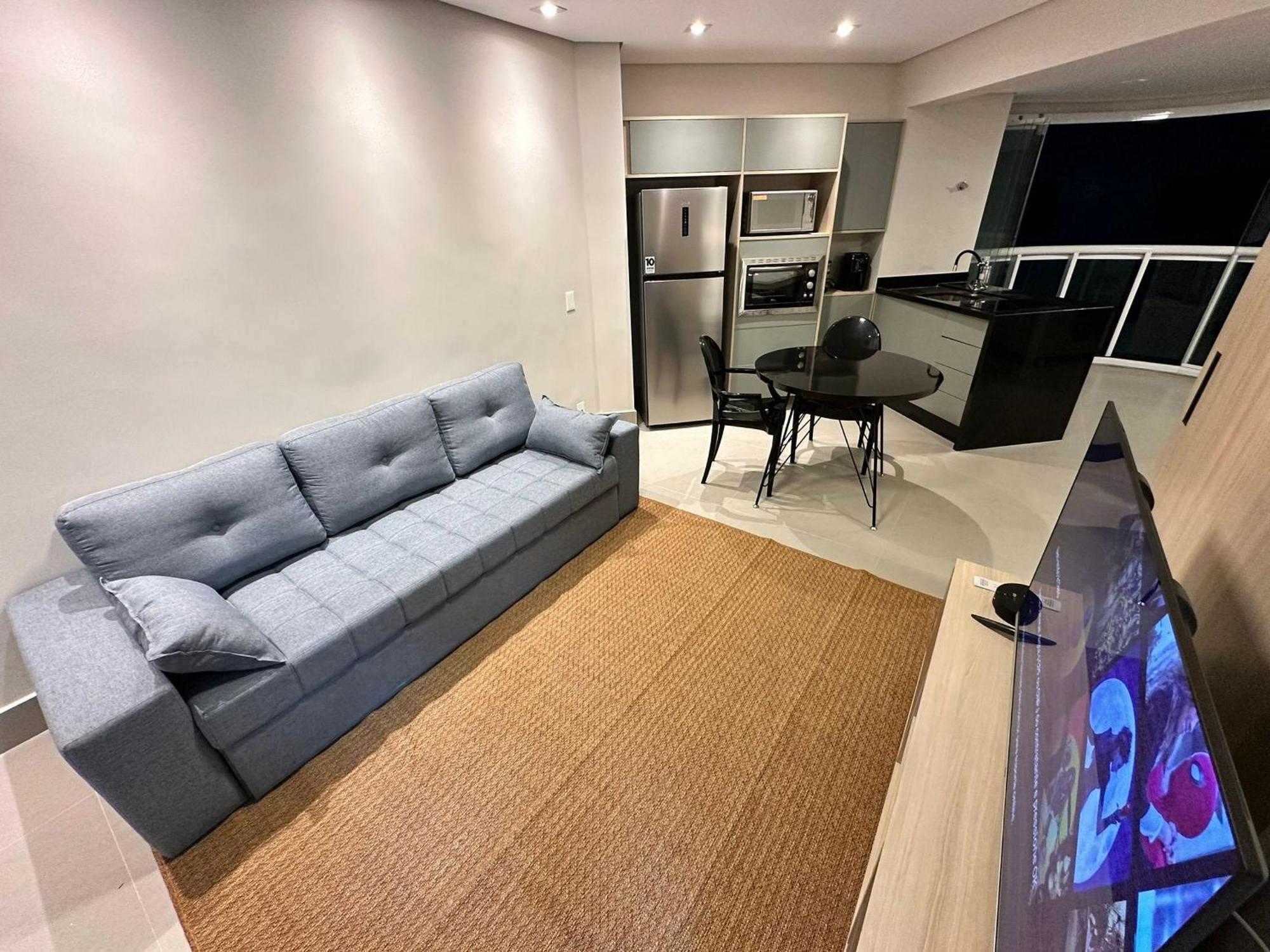 산토스 Residencial Estanconfor Com Vista Mar 2 Ac E Garagem 아파트 외부 사진