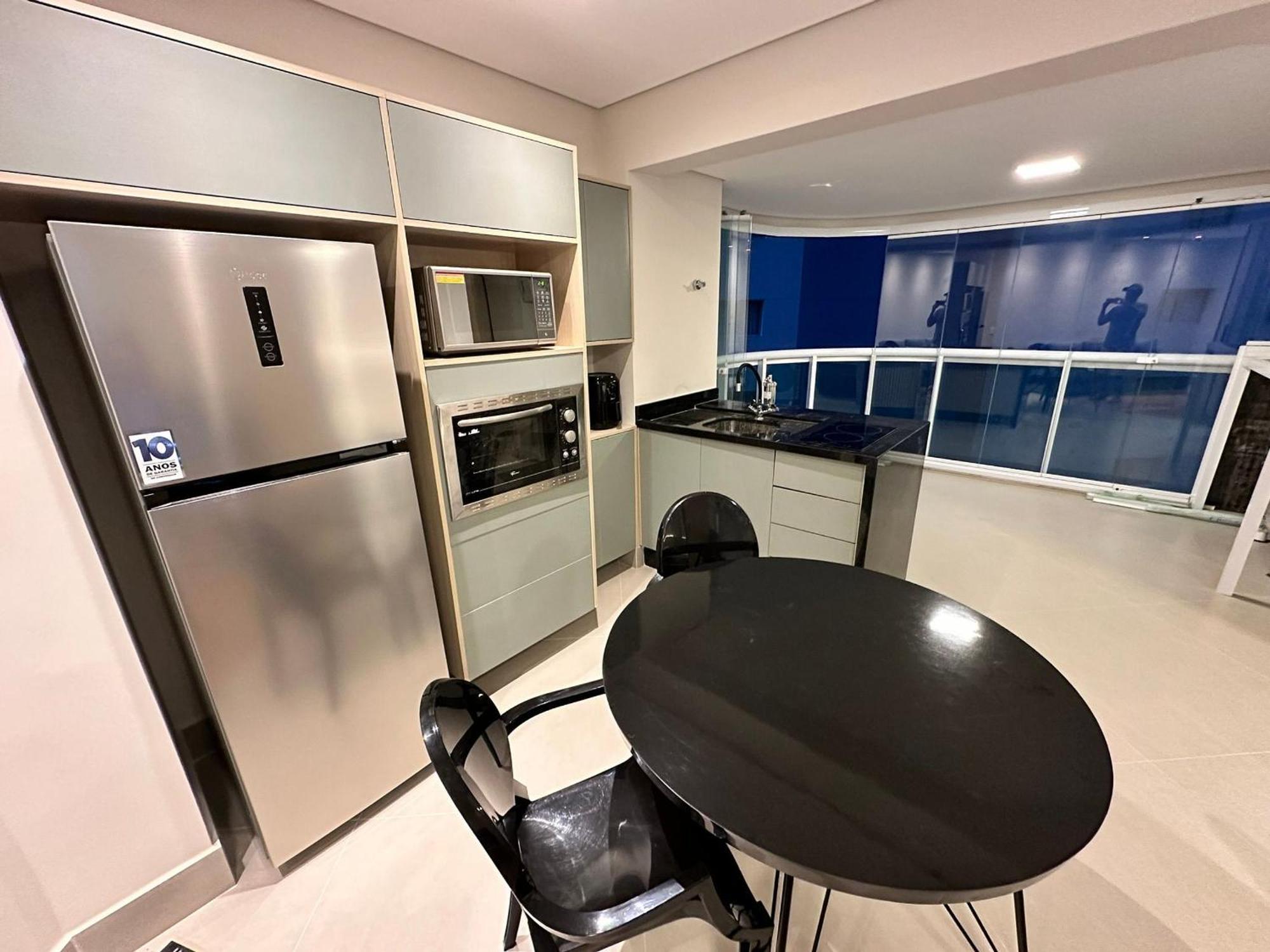 산토스 Residencial Estanconfor Com Vista Mar 2 Ac E Garagem 아파트 외부 사진