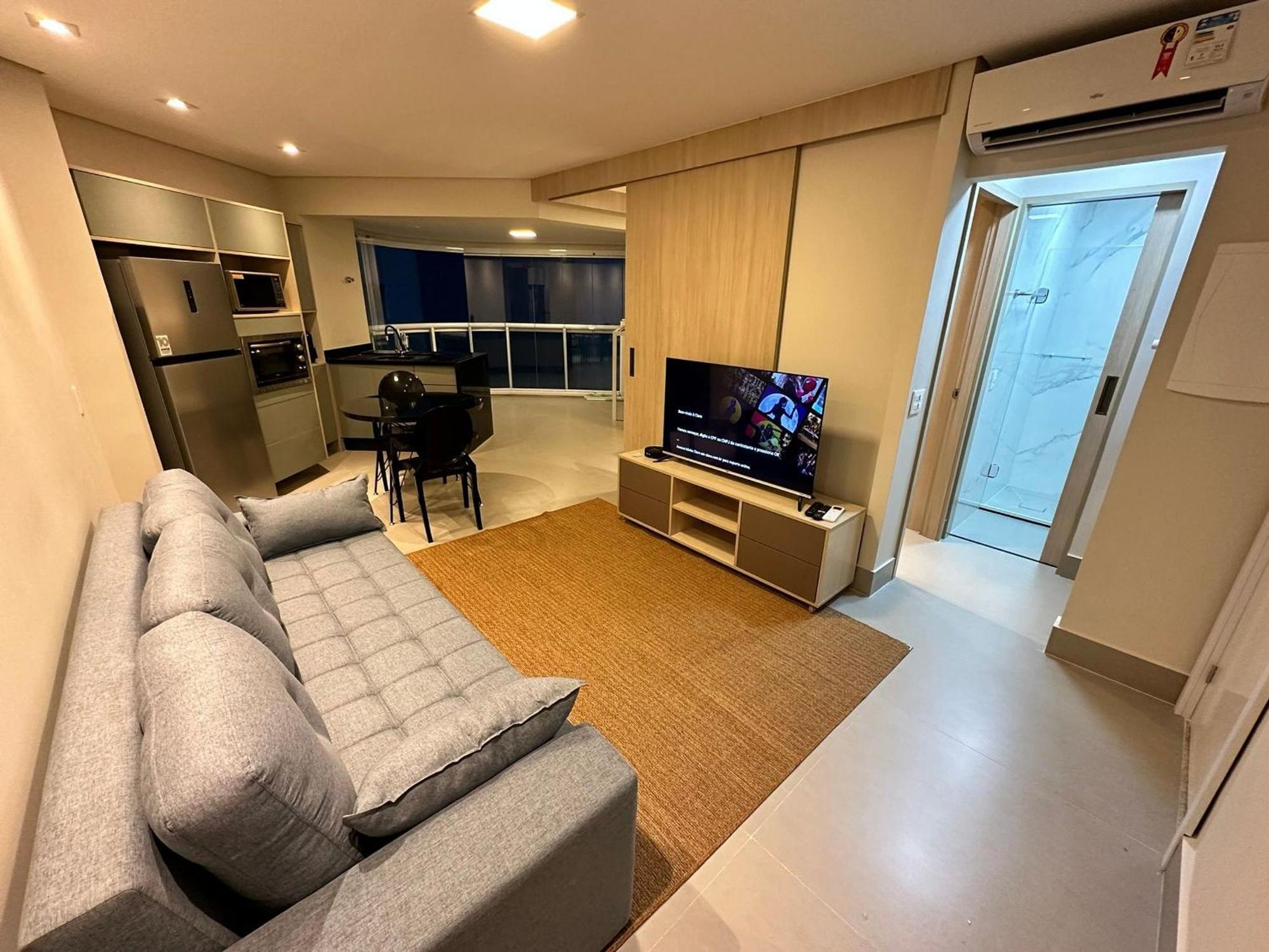 산토스 Residencial Estanconfor Com Vista Mar 2 Ac E Garagem 아파트 외부 사진