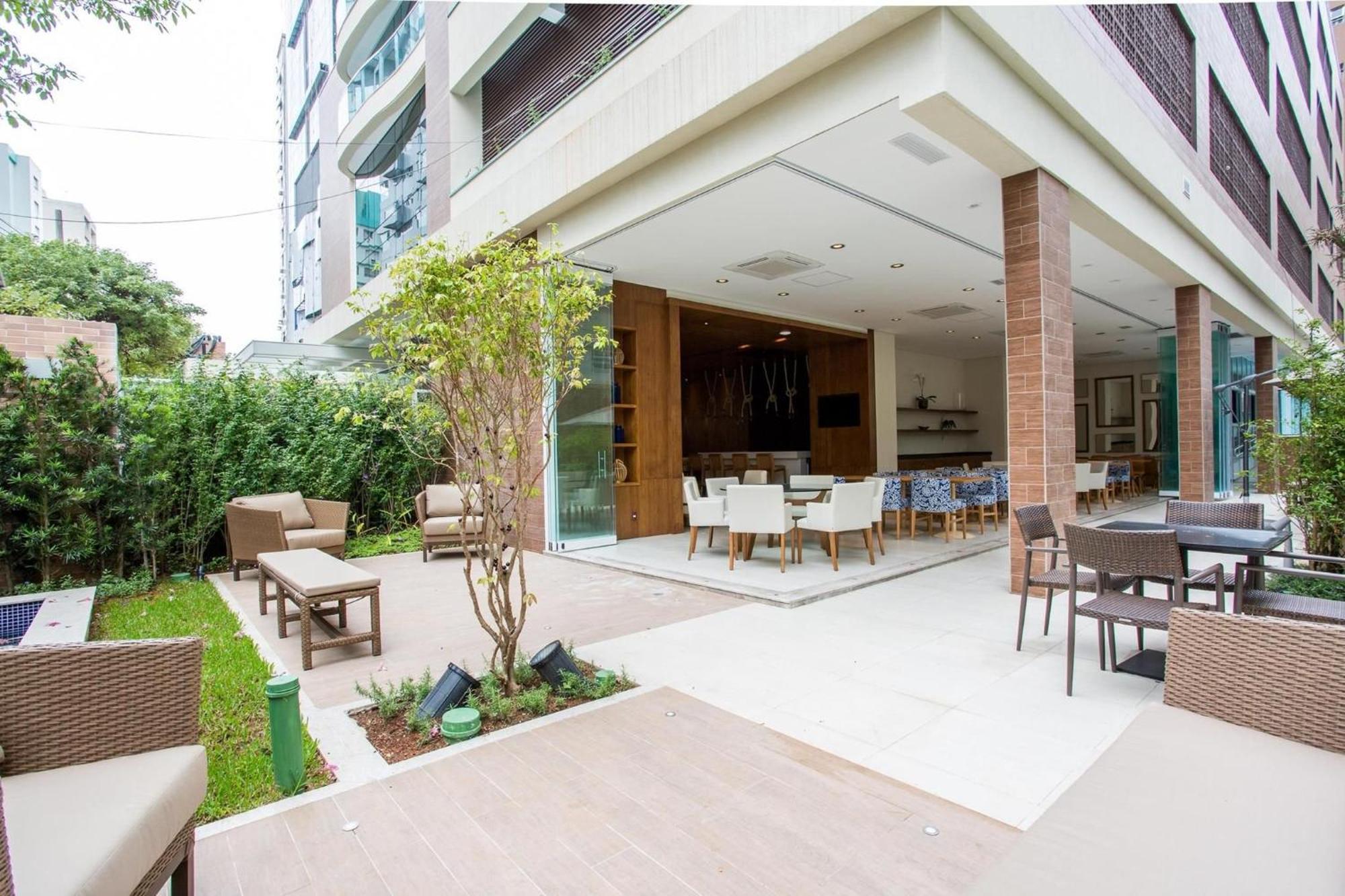 산토스 Residencial Estanconfor Com Vista Mar 2 Ac E Garagem 아파트 외부 사진