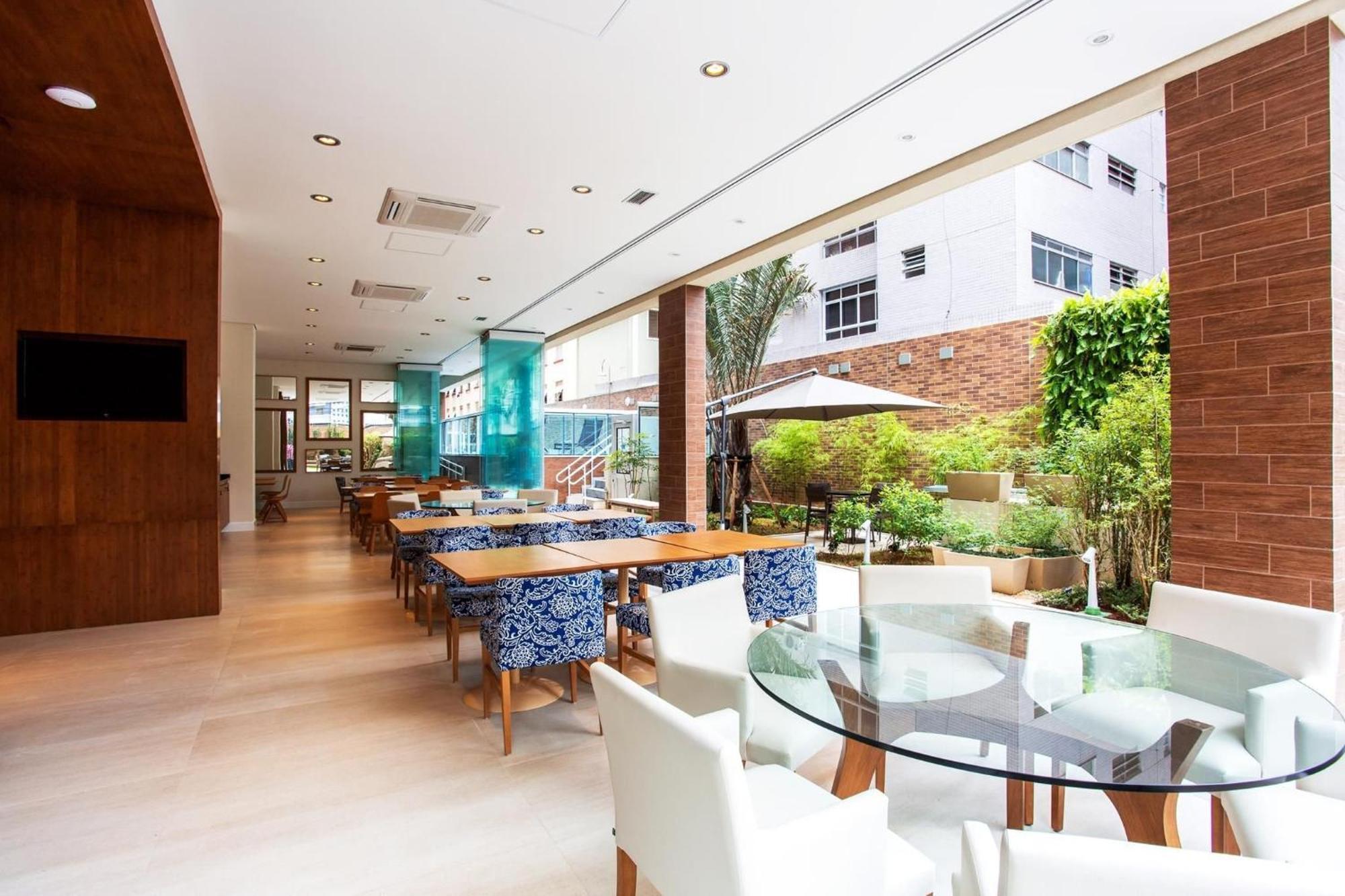 산토스 Residencial Estanconfor Com Vista Mar 2 Ac E Garagem 아파트 외부 사진